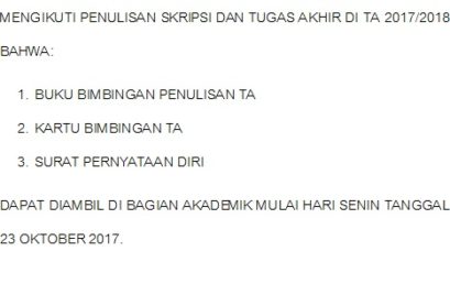 Daftar Nama Pembimbing TA PS MA & SK Ang’2015 TA 2017/2018