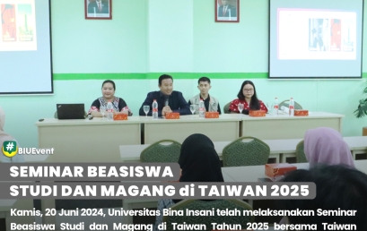 Universitas Bina Insani Menggelar Seminar Beasiswa Studi dan Magang di Taiwan Tahun 2025