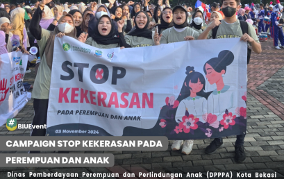 Kampanye “Stop Kekerasan pada Perempuan dan Anak” di CFD Kota Bekasi