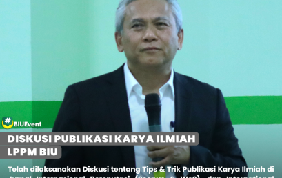 LPPM Universitas Bina Insani Selenggarakan Diskusi Karya Ilmiah Bereputasi