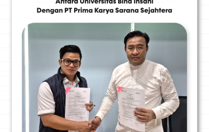 Penandatanganan MoU antara Universitas Bina Insani dan PT Prima Karya Sarana Sejahtera (PKSS)