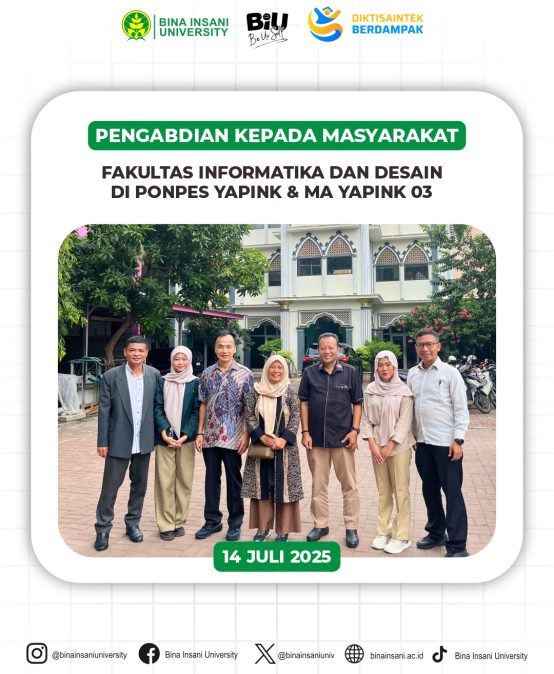 Fakultas Informatika dan Desain Universitas Bina Insani Laksanakan PKM di Ponpes Yapink & MA Yapink 03 Tambun Selatan