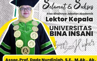 Dosen Universitas Bina Insani Raih Jabatan Akademik Lektor Kepala