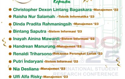 Selamat Mengikuti ISRC 2025 untuk Mahasiswa Bina Insani University