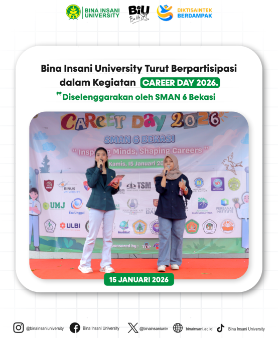 Bina Insani University Ikut Serta di Career Day SMAN 6 Kota Bekasi