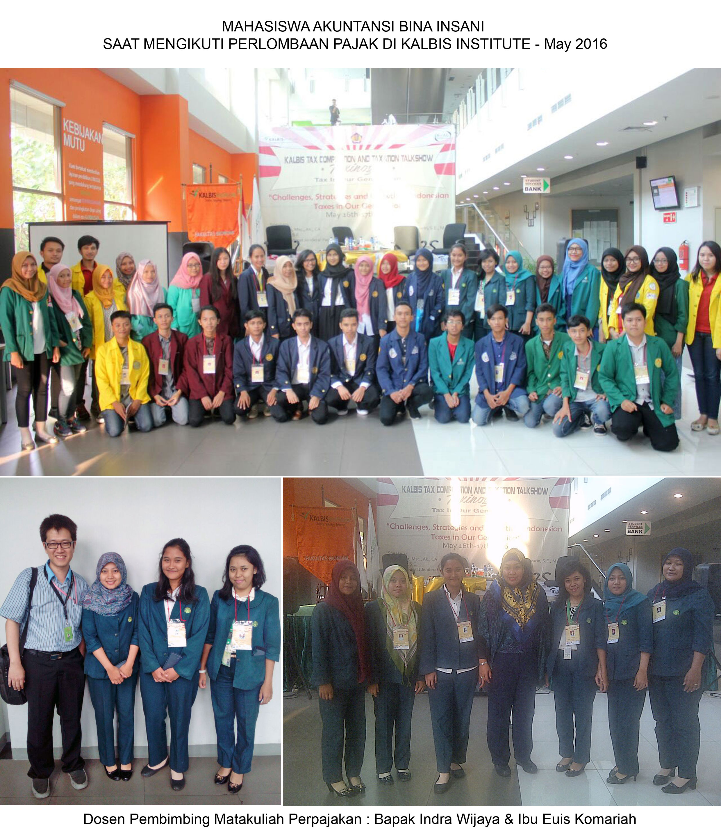 Mahasiswa Akuntansi – Lomba Pajak di Kalbis Institute