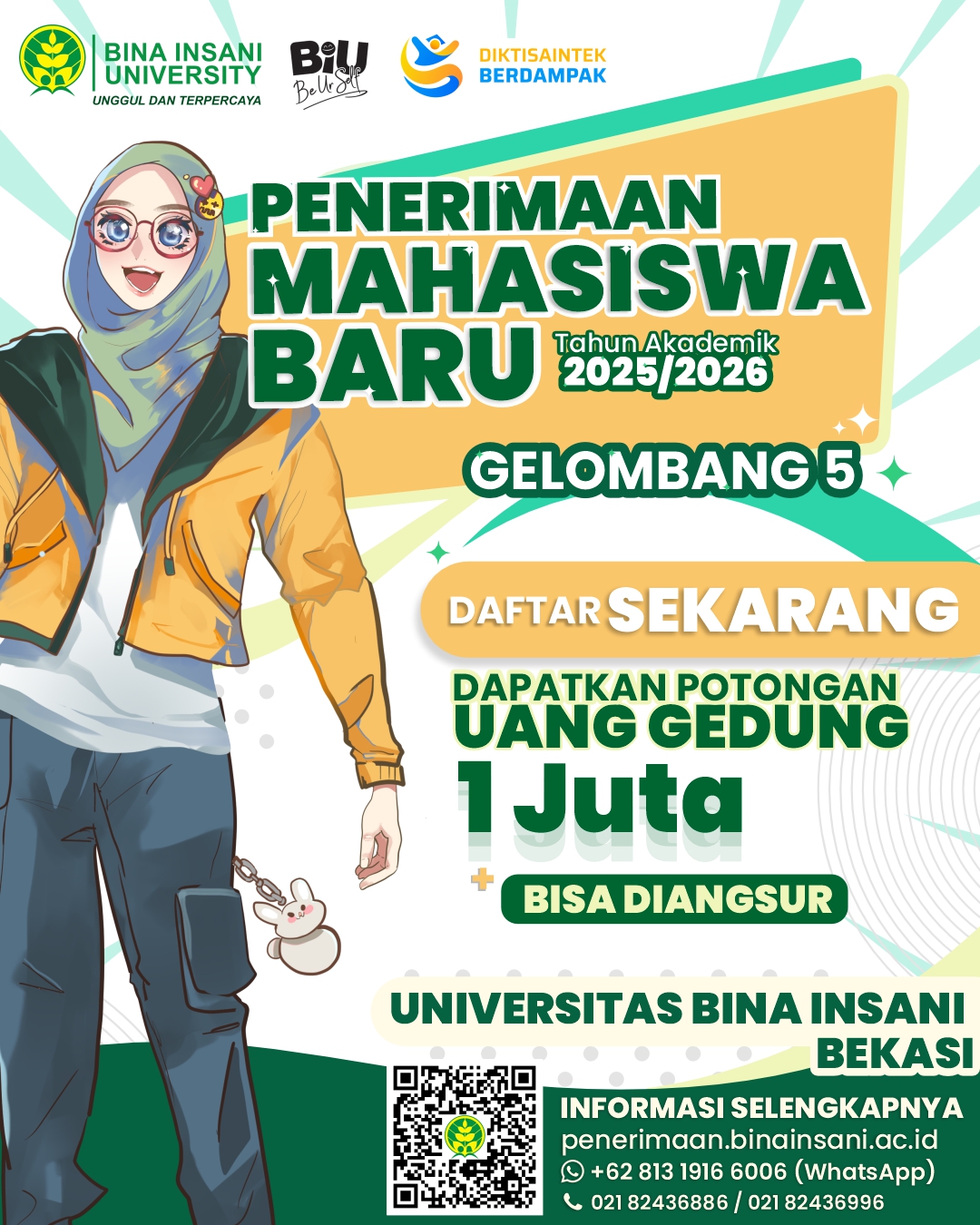 PMB Gelombang 5 Universitas Bina Insani