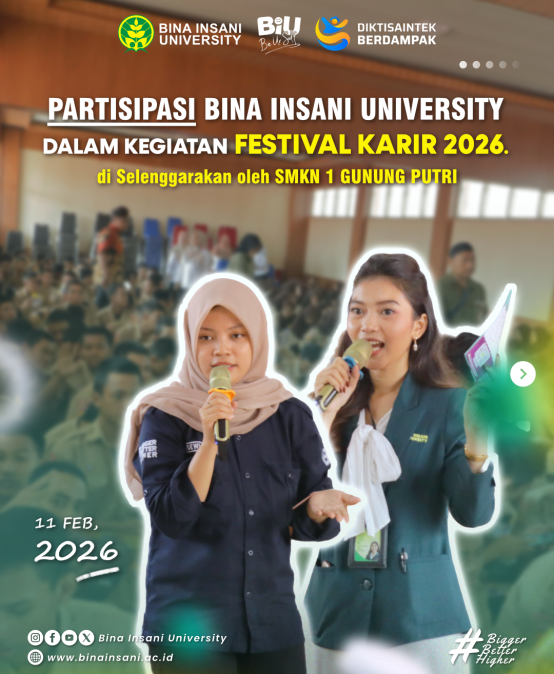 Bina Insani University Hadir di Festival Karir 2026 SMKN 1 Gunung Putri
